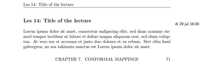Compiled lecture